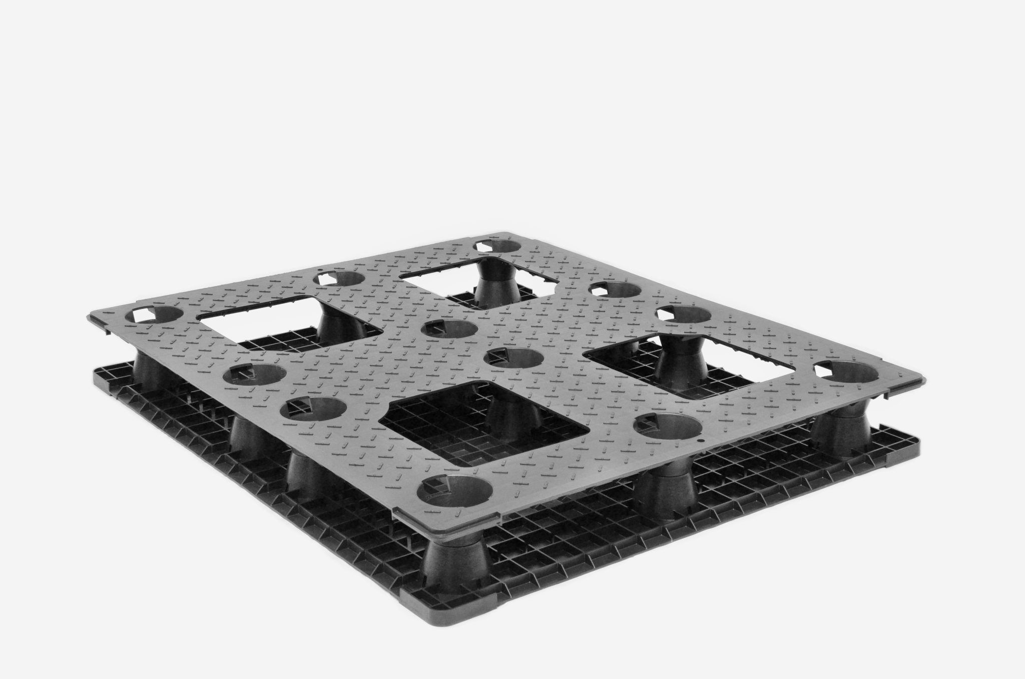 48 X 40 X 5 5 Stackable Rackable Item ID PWAM4840 US Plastic Pallets 